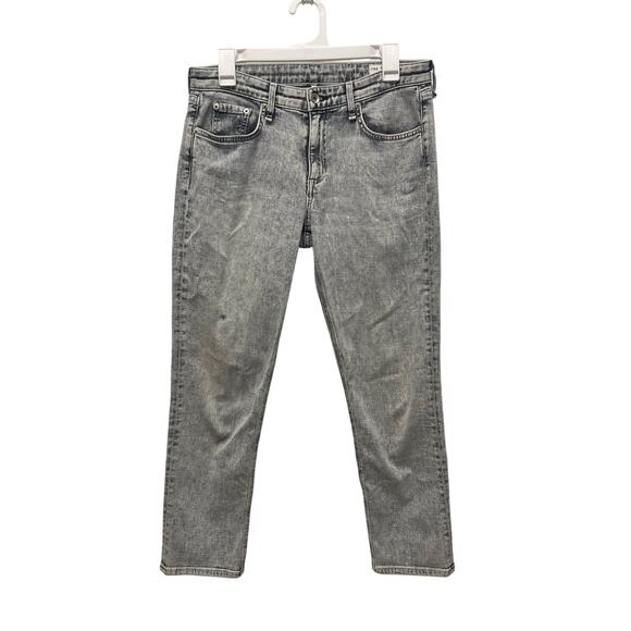 Rag & Bone Women's Dre low-rise slim boyfriend jeans acid washed size 27 - Picture 1 of 8